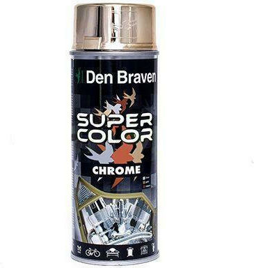 Bostik Den Braven Σπρέι Βαφής Efect Crom με Νικέλ Εφέ Golden Chrome 400ml 6τμχ