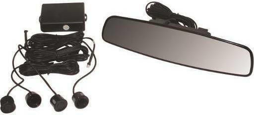 Onyx Car Parking System Mirror with Buzzer and 4 Sensors 21mm in Black Color