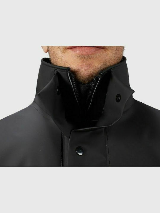 Anorak Street Long Set impermeabil pentru pantaloni și jachetă de motocicletă pentru bărbați Negru Culoare