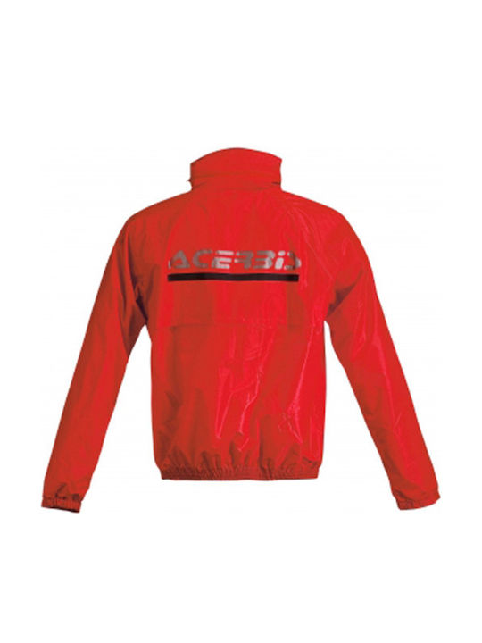 Acerbis Logo Rain Suit Set impermeabil pentru pantaloni și jachetă de motocicletă pentru bărbați Black-Red
