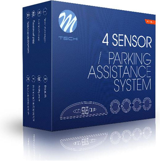 M-Tech Car Parking System with Screen and 4 Sensors 21.5mm in Black Color