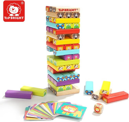 Επιτραπέζιο Παιχνίδι Animal Stacking για 2 Παίκτες 3+ Ετών (EN) Top Bright