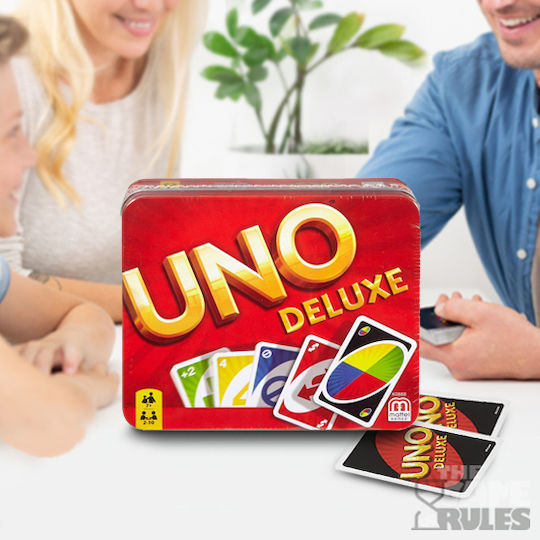 Επιτραπέζιο Παιχνίδι Uno Deluxe Card Game για 2-10 Παίκτες 7+ Ετών Mattel