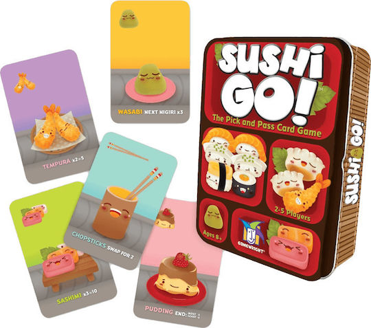 Board Game Sushi Go for 2-5 Players 8+ Years Old Kaissa