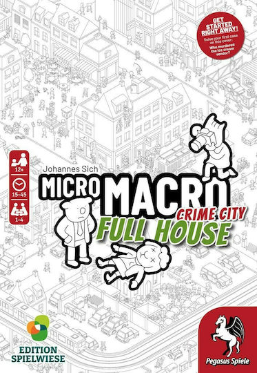 Επιτραπέζιο Παιχνίδι MicroMacro: Crime City 2 – Full House για 1-4 Παίκτες 12+ Ετών (EN) Pegasus Spiele