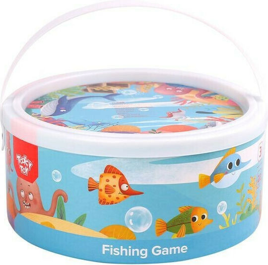 Tooky Toys Дървена Игра За Риболов Wooden Fishing Game За 3+ Години