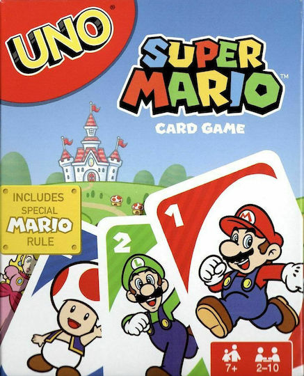 Настолна игра UNO Super Mario Card Game за 2-10 играчи 7+ години (EN) Mattel
