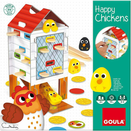 Επιτραπέζιο Παιχνίδι Happy Chickens για 2-4 Παίκτες 3+ Ετών (EN) Goula