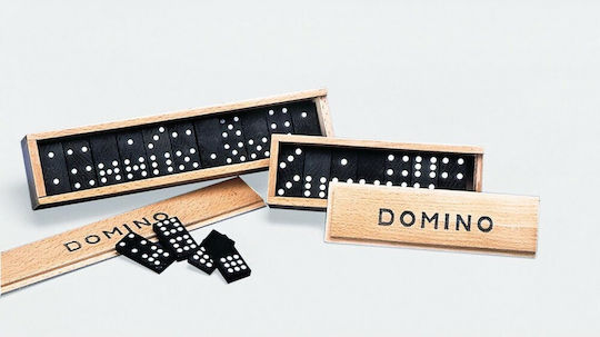 Επιτραπέζιο Παιχνίδι Domino Ξύλινη Κασετίνα για 2-4 Παίκτες 4+ Ετών (EN) Goki