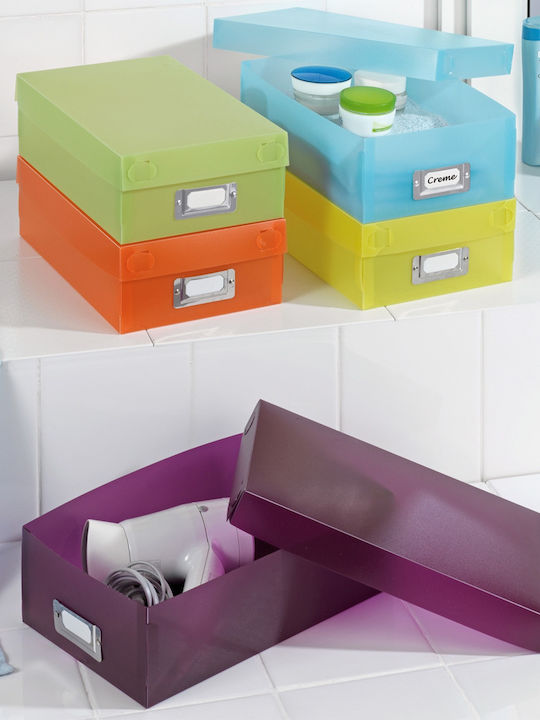 Wenko Plastic Storage Box with Lid Multicolour 30x18.5x9.5cm 5pcs