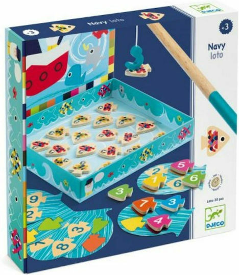 Djeco Wooden Fishing Game Lotto for 3+ Years