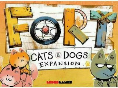 Leder Games Game Expansion Fort Cats & Dogs for 2-4 Players 10+ Years (EN)