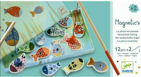 Djeco Wooden Fishing Game The Wild Depths Fishing for Age 2-4