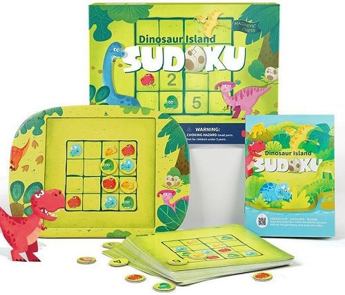 Επιτραπέζιο Παιχνίδι Sudoku Το Νησί των Δεινοσαύρων για 1 Παίκτη 4+ Ετών (EN) Toi World