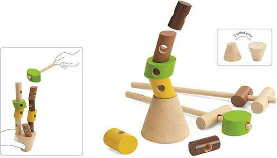 Board Game Stacking Logs for 1-2 Players 3+ Years Old (EN) Plan Toys