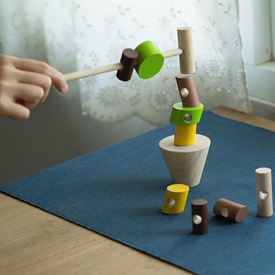 Board Game Stacking Logs for 1-2 Players 3+ Years Old (EN) Plan Toys