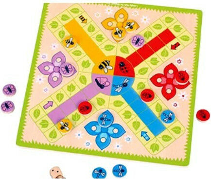 Επιτραπέζιο Παιχνίδι Ludo για 2-4 Παίκτες 3+ Ετών (EN) Big Jigs