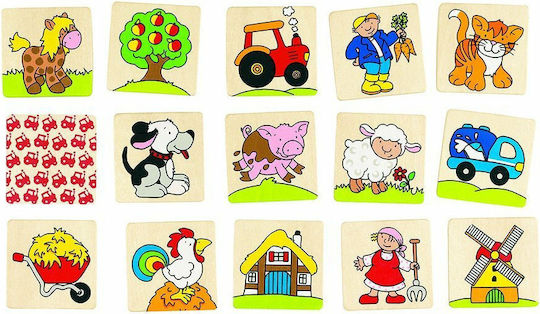 Настолна игра Παιχνίδι Μνήμης Αγρόκτημα за 2-4 играчи 3+ години (EN) Goki
