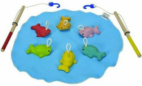Plan Toys Ξύλινο Παιχνίδι Ψαρέματος Ψάρεμα για 2+ Ετών