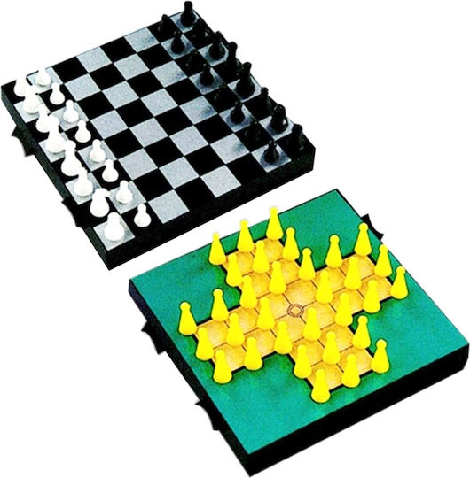 Board Game Σκάκι Solitaire Μαγνητικό 16cm for 1 Player 6+ Years Old (EN) SP Souliotis