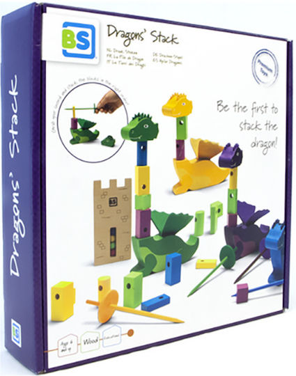 Board Game Dragons’ Stack for 1-4 Players 6+ Years Old BS Toys