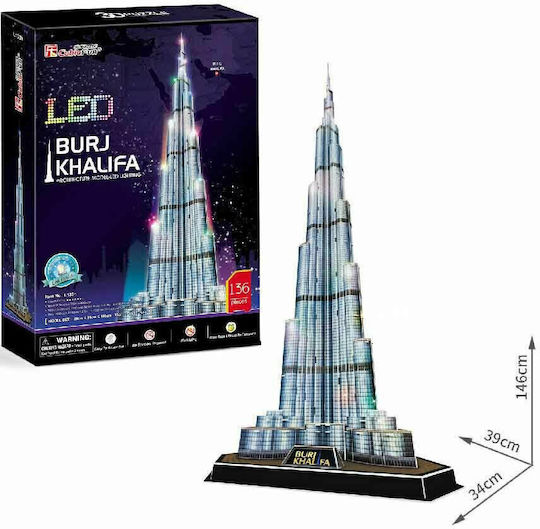Burj Khalifa Puzzle 3D 136 Teile