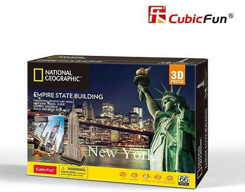 National Geographic Empire State Building Puzzle 3D 66 Teile