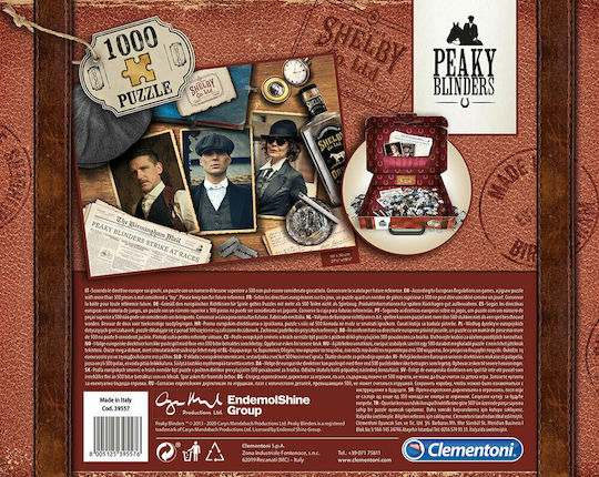 Peaky Blinders Aktentasche Puzzle 2D 1000 Teile