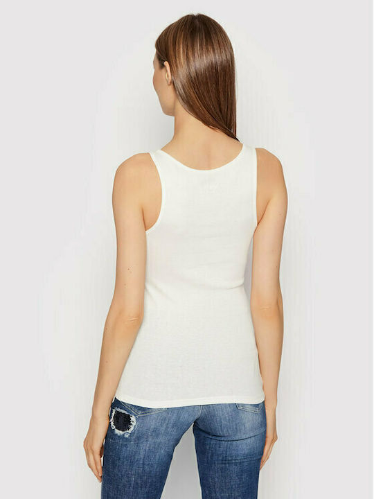 Guess Women's Summer Blouse Sleeveless White