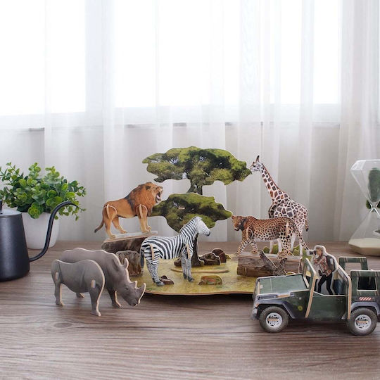 African Wildlife Puzzle 3D 69pcs