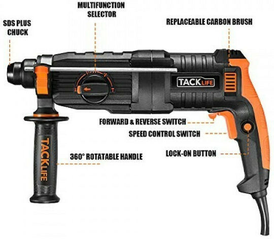 Tacklife LRH01A Impact Demolition Hammer Electric 800W with Chuck Quick 570-TAC-LRH01A
