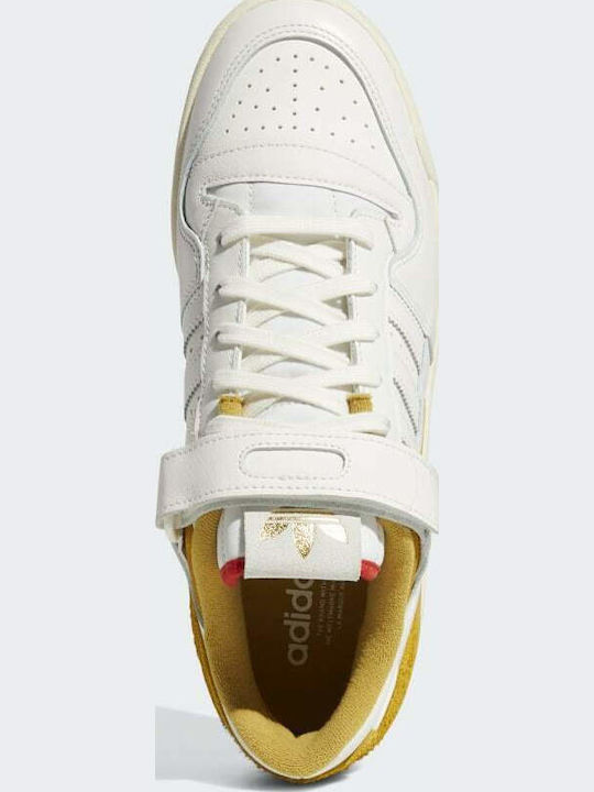 Forum 84 Ανδρικά Sneakers Cream White / Victory Gold / Red