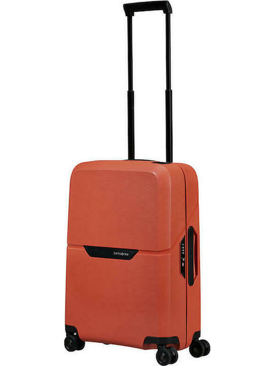 Samsonite Magnum Cabin Travel Suitcase Hard Orange with 4 Wheels Height 55cm 139845-0557