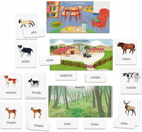 AS Τα Ζώα Montessori Lernspiel Wissen Sapientino für 2+ Jahre alt Jahre