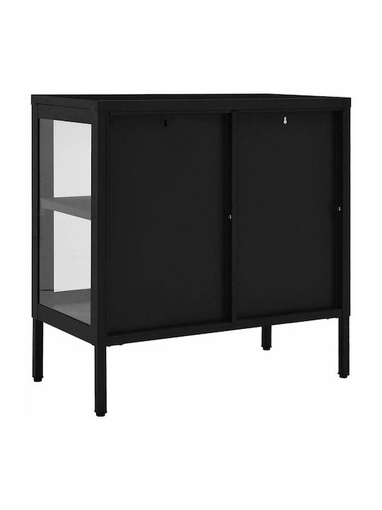 Bufet din Metal Negru 70x35x70cm