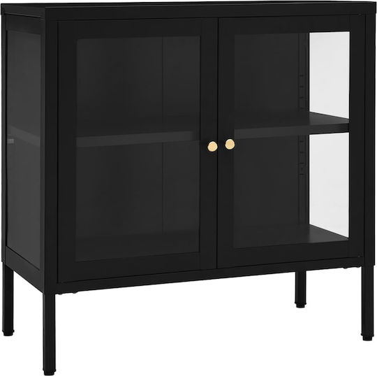 Bufet din Metal Negru 70x35x70cm