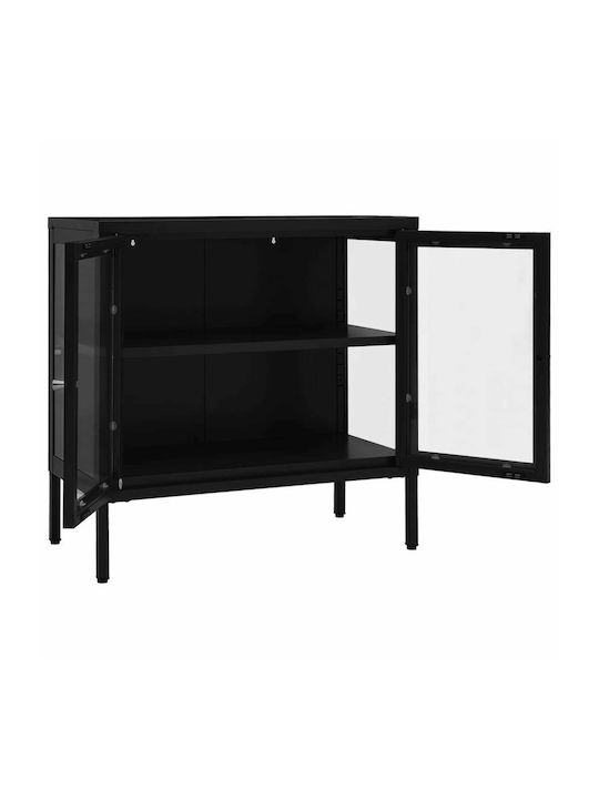 Bufet din Metal Negru 70x35x70cm