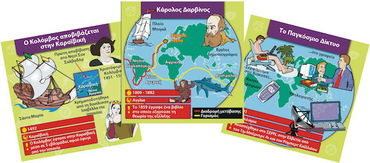 BrainBox Παγκόσμια Ιστορία Educational Game Knowledge for 8+ years old Years Old