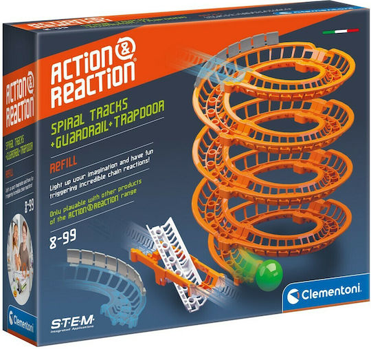 Clementoni Action Reaction Spirals STEM Educational Game Engineering Science And Play for 8+ years old Years Old
