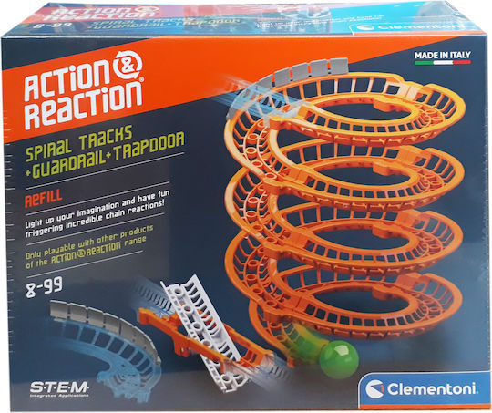 Clementoni Action Reaction Spirals STEM Educational Game Engineering Science And Play for 8+ years old Years Old