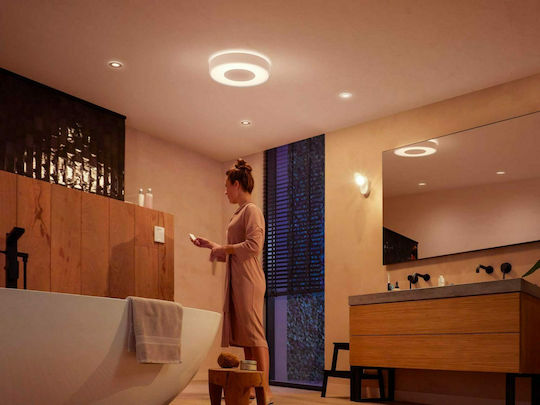 Philips Smart Deckenleuchte Badezimmer 42,5cm Weiß mit Integrierter LED