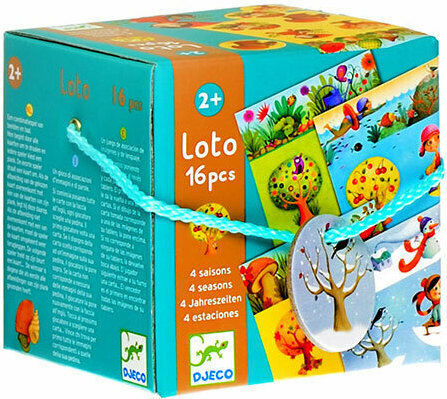 Djeco Λόττο: Οι 4 Εποχές Lernspiel Wissen für 2+ Jahre alt Jahre