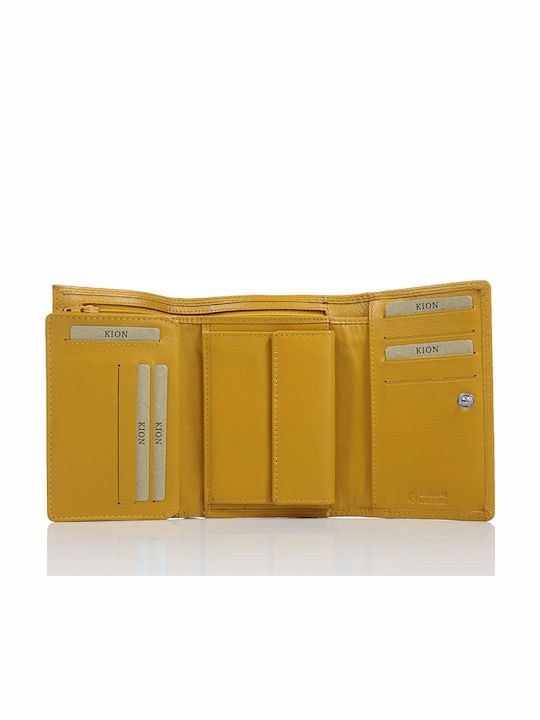 350 Small Leather Women's Wallet Classic Yellow