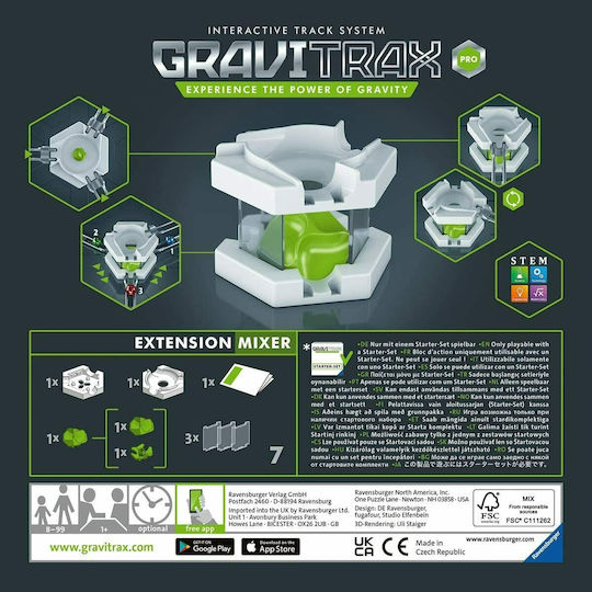 Ravensburger Extension Mixer STEM Образователна Игра Инженеринг Gravitrax за 8+ Години