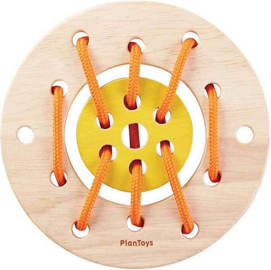 Plan Toys Δίσκος με Κορδόνια Εκπαιδευτικό Παιχνίδι Γνώσεων από Ξύλο για 3+ Ετών