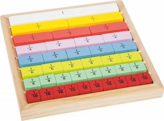 Small Foot Μαθαίνω τα Κλάσματα Educational Game Knowledge made of Wood for 6+ years old Years Old