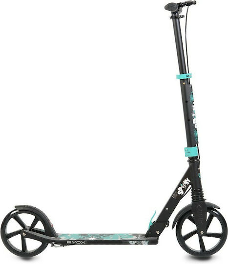 Byox Kids Scooter Foldable Spooky 2-Wheel for 8+ Years Turquoise