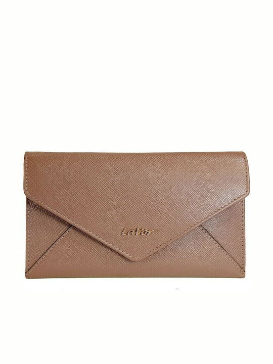 Large Leather Women's Wallet Classic with RFID Taupe