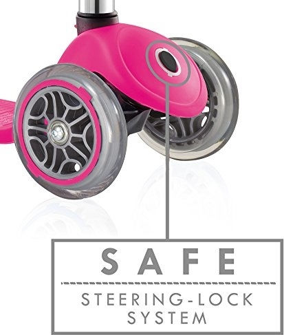 Globber Kids Scooter Primo 3-Wheel for 3+ Years Neon Pink