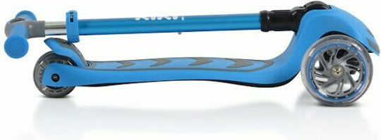 Byox Kids Scooter Foldable Kiki 3-Wheel with Seat for 3+ Years Blue
